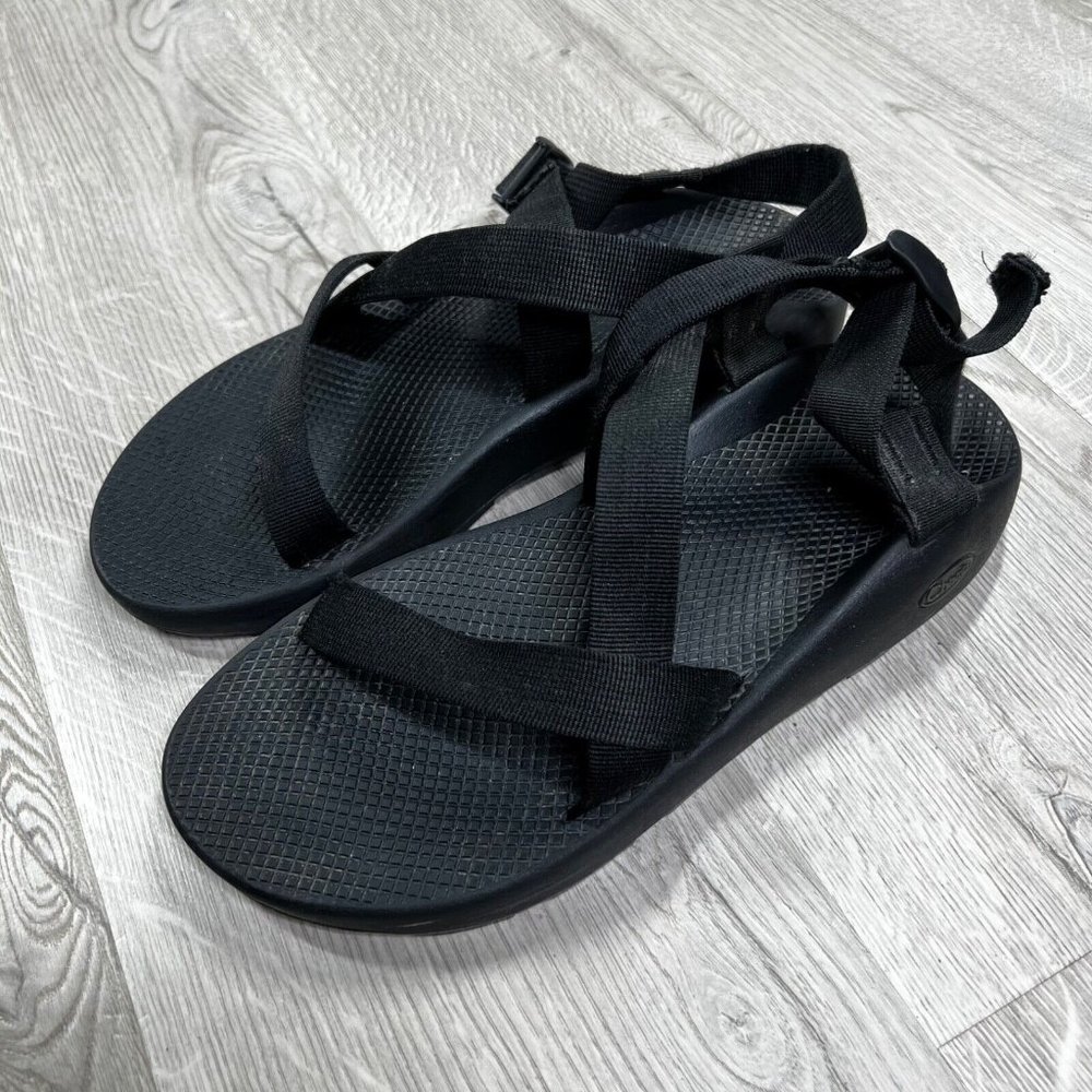 Chaco Mens z Cloud Classic Black Waterproof Outdoor Hiking Sandals Size 12